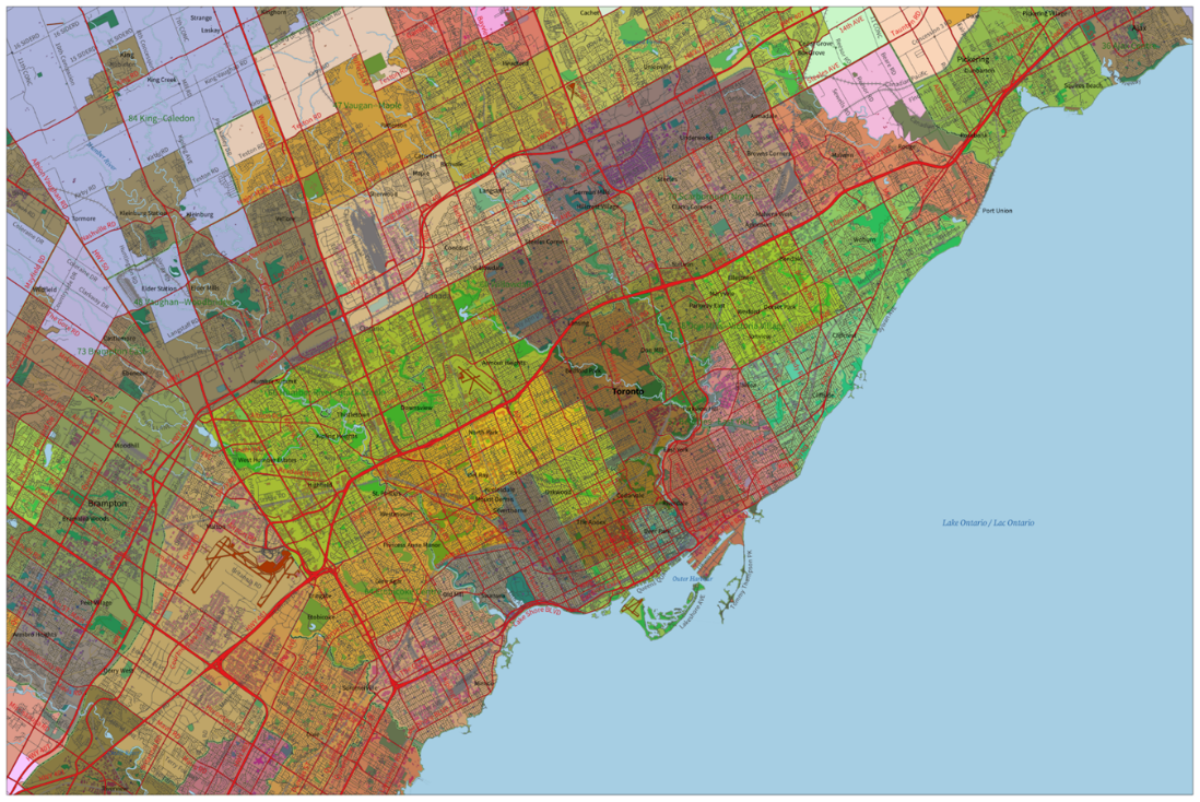 Image shows a map that is described in the written part of the submission.