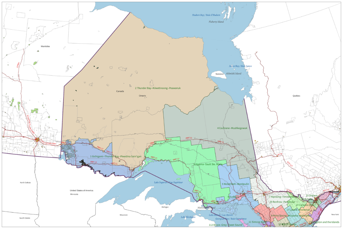 Image shows a map that is described in the written part of the submission.