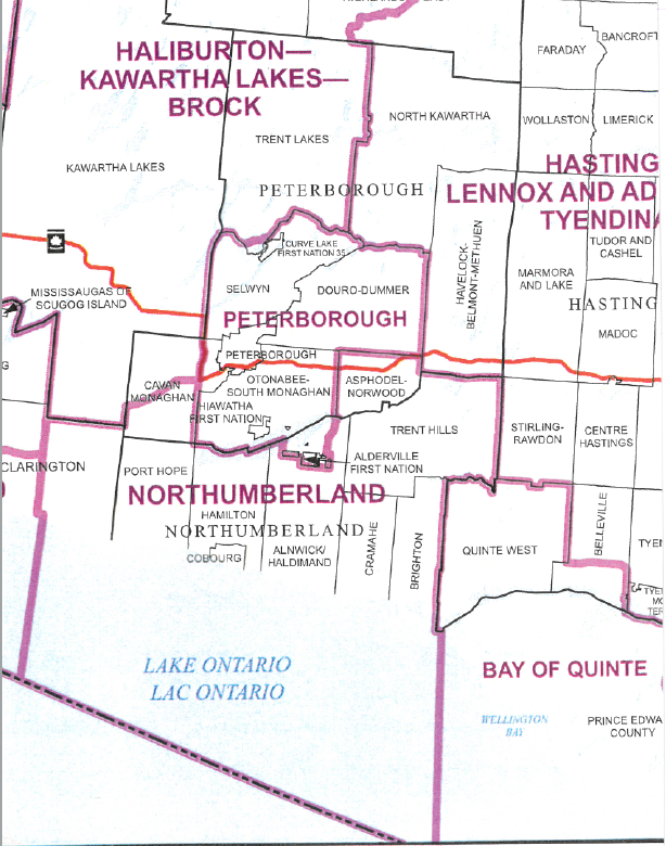 Image shows a map that is described in the written part of the submission.
