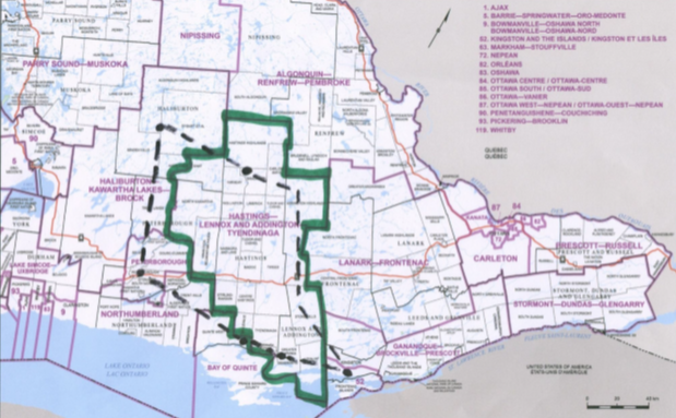 Image shows a map that is described in the written part of the submission.