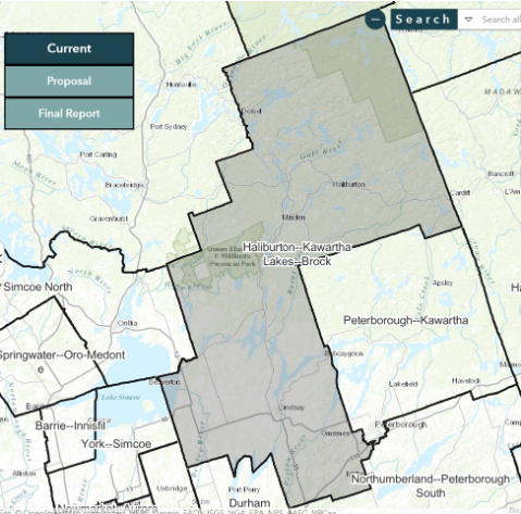 Image shows a map that is described in the written part of the submission.
