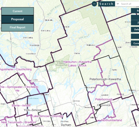 Image shows a map that is described in the written part of the submission.