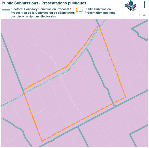 Image shows a map that is described in the written part of the submission.