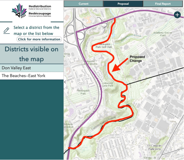 Image shows a map that is described in the written part of the submission.