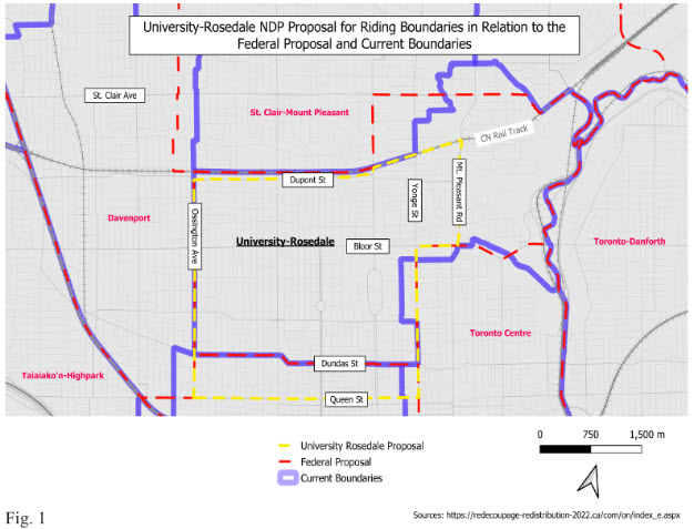 Image shows a map that is described in the written part of the submission.