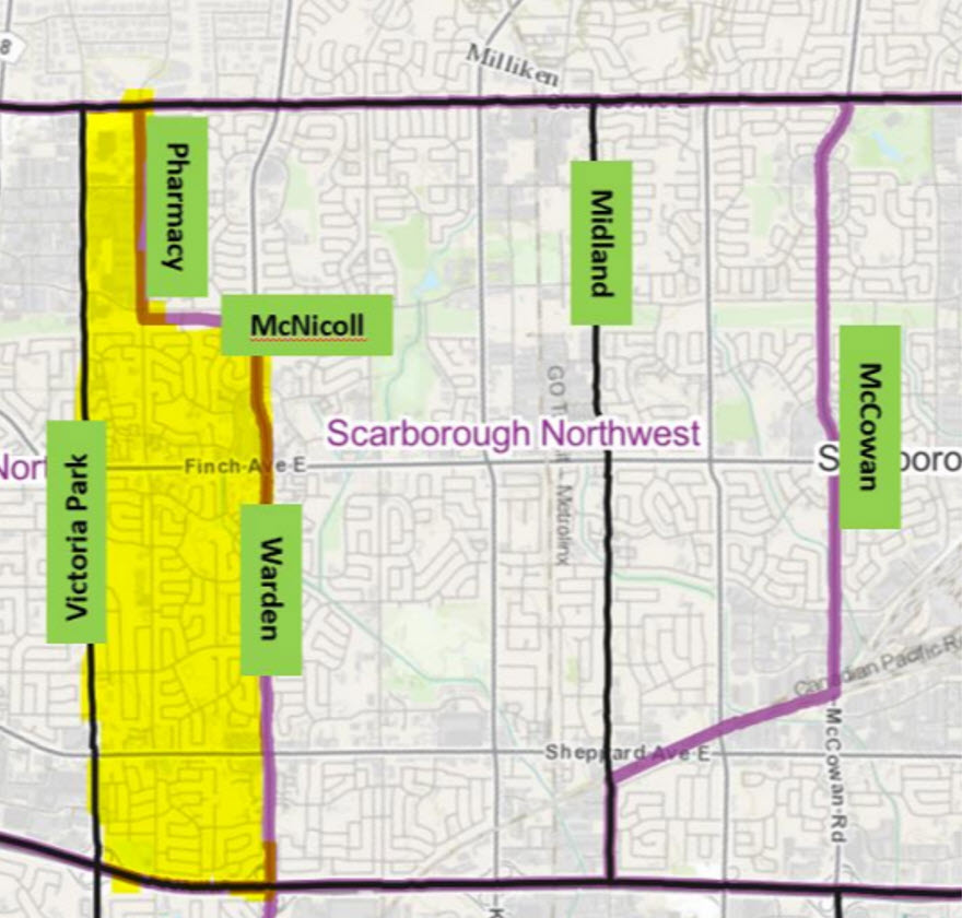 Image shows a map that is described in the written part of the submission.