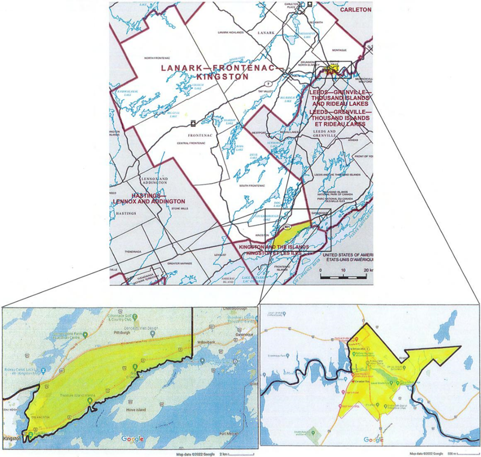 Image shows a map that is described in the written part of the submission.