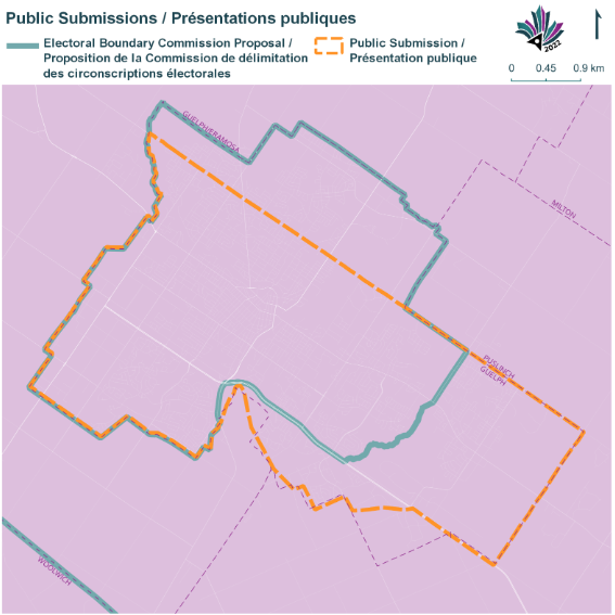 Image shows a map that is described in the written part of the submission.
