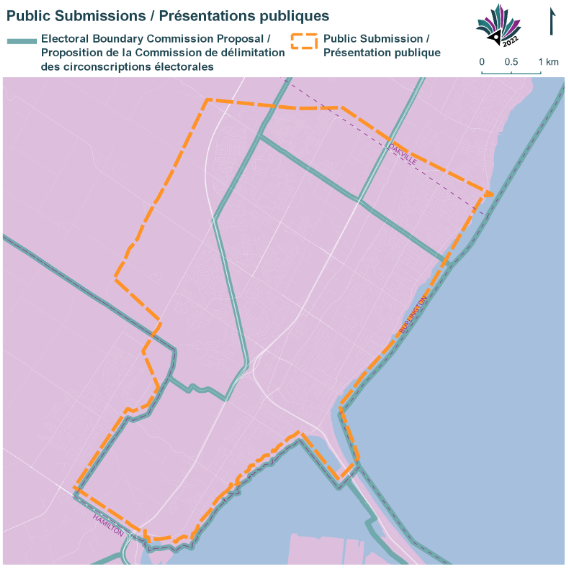 Image shows a map that is described in the written part of the submission.