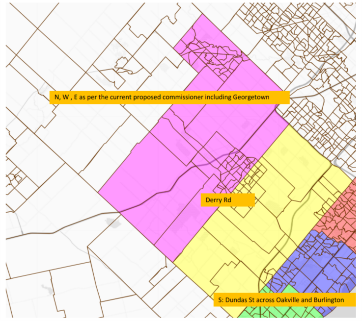Image shows a map that is described in the written part of the submission.