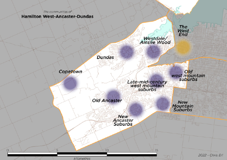 Image shows a map that is described in the written part of the submission.