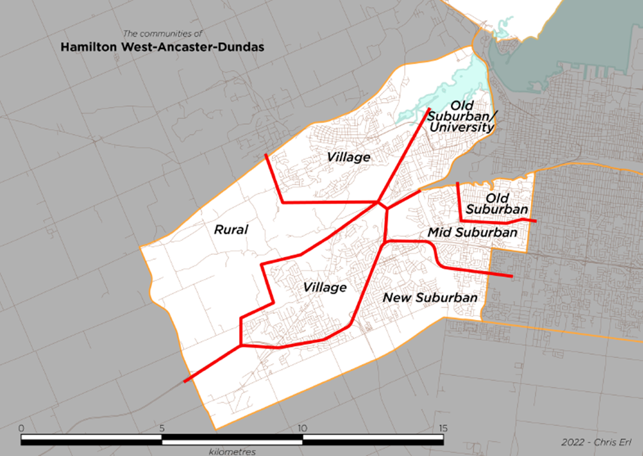 Image shows a map that is described in the written part of the submission.