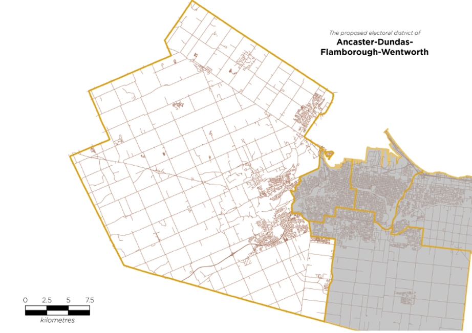 Image shows a map that is described in the written part of the submission.