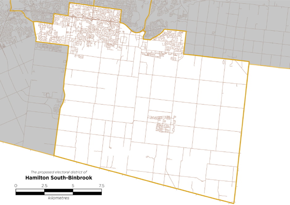 Image shows a map that is described in the written part of the submission.