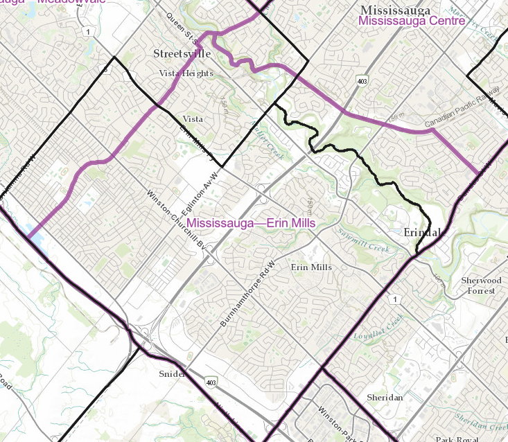 Image shows a map that is described in the written part of the submission.
