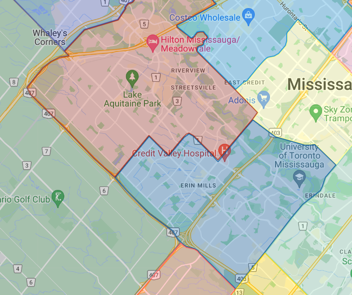 Image shows a map that is described in the written part of the submission.