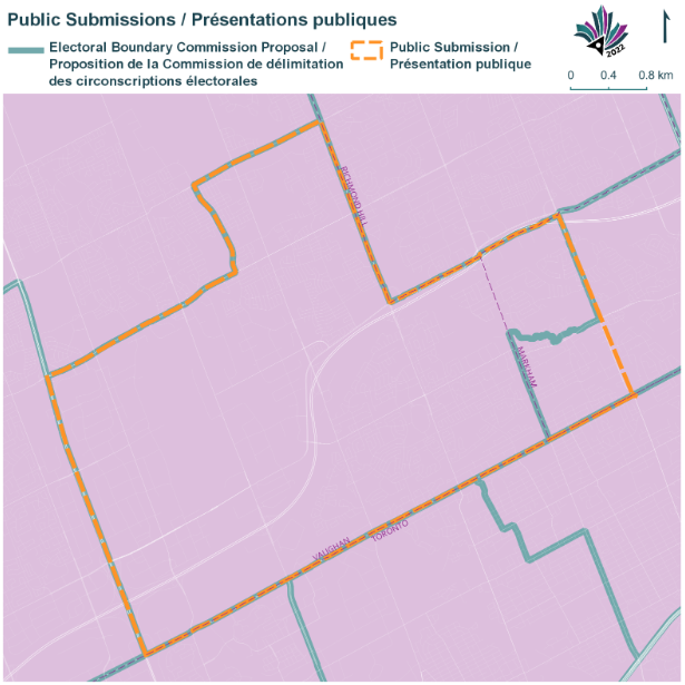 Image shows a map that is described in the written part of the submission.