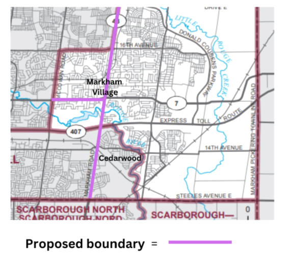 Image shows a map that is described in the written part of the submission.