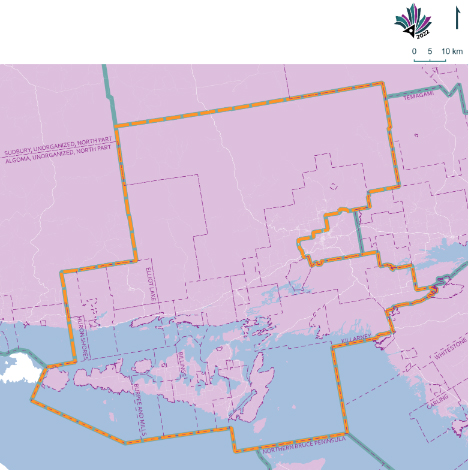 Public Submissions / Electoral Boundary Commission Proposal (Green lines), Public Submission (Yellow lines)