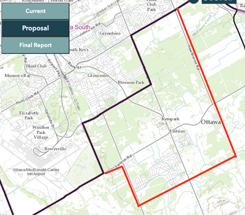 Image shows a map that is described in the written part of the submission.