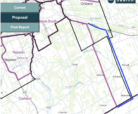 Image shows a map that is described in the written part of the submission.