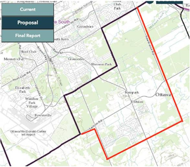 Image shows a map that is described in the written part of the submission.