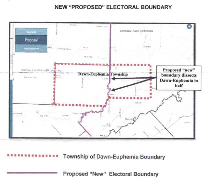 Image shows a map that is described in the written part of the submission.
