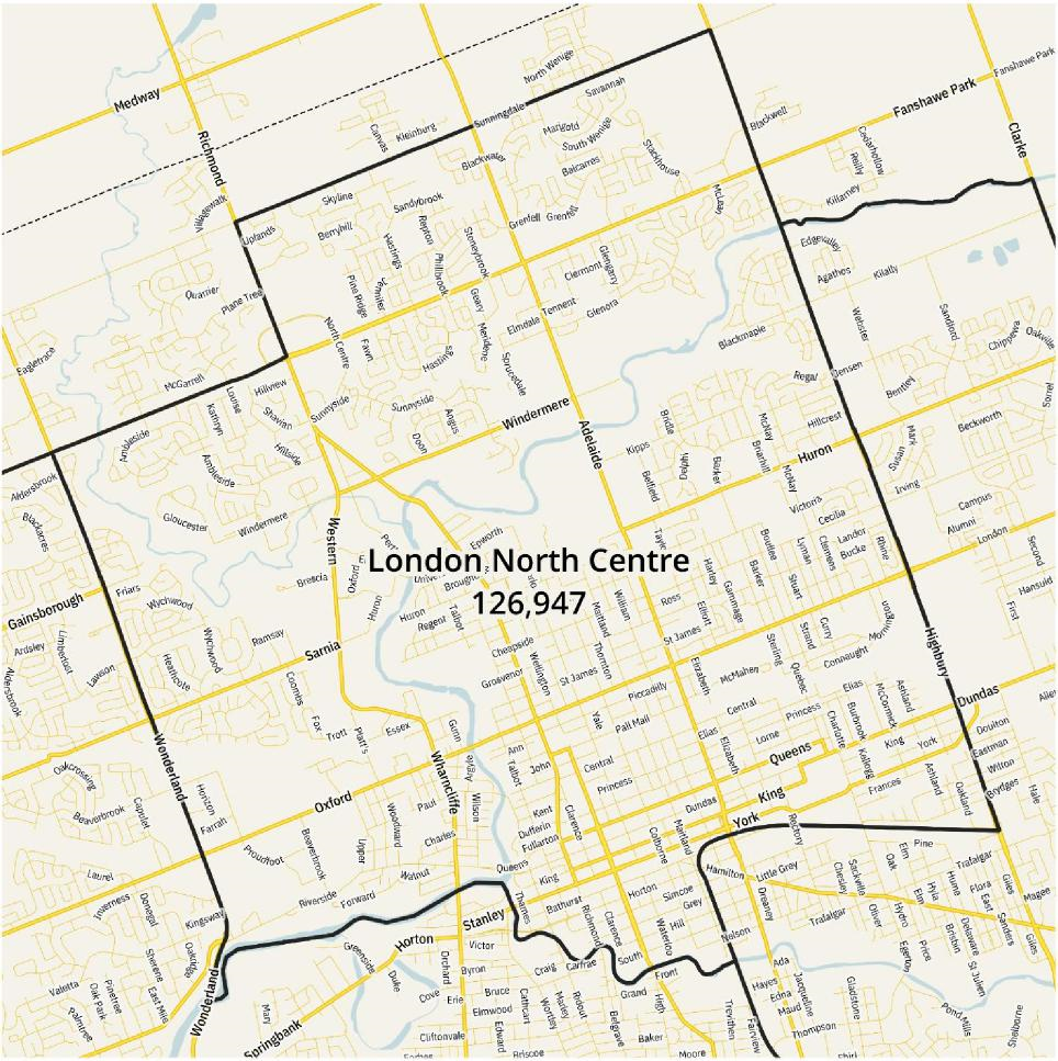 Image shows a map that is described in the written part of the submission.