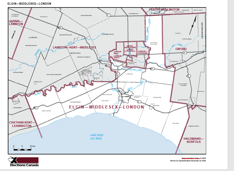 Image shows a map that is described in the written part of the submission.