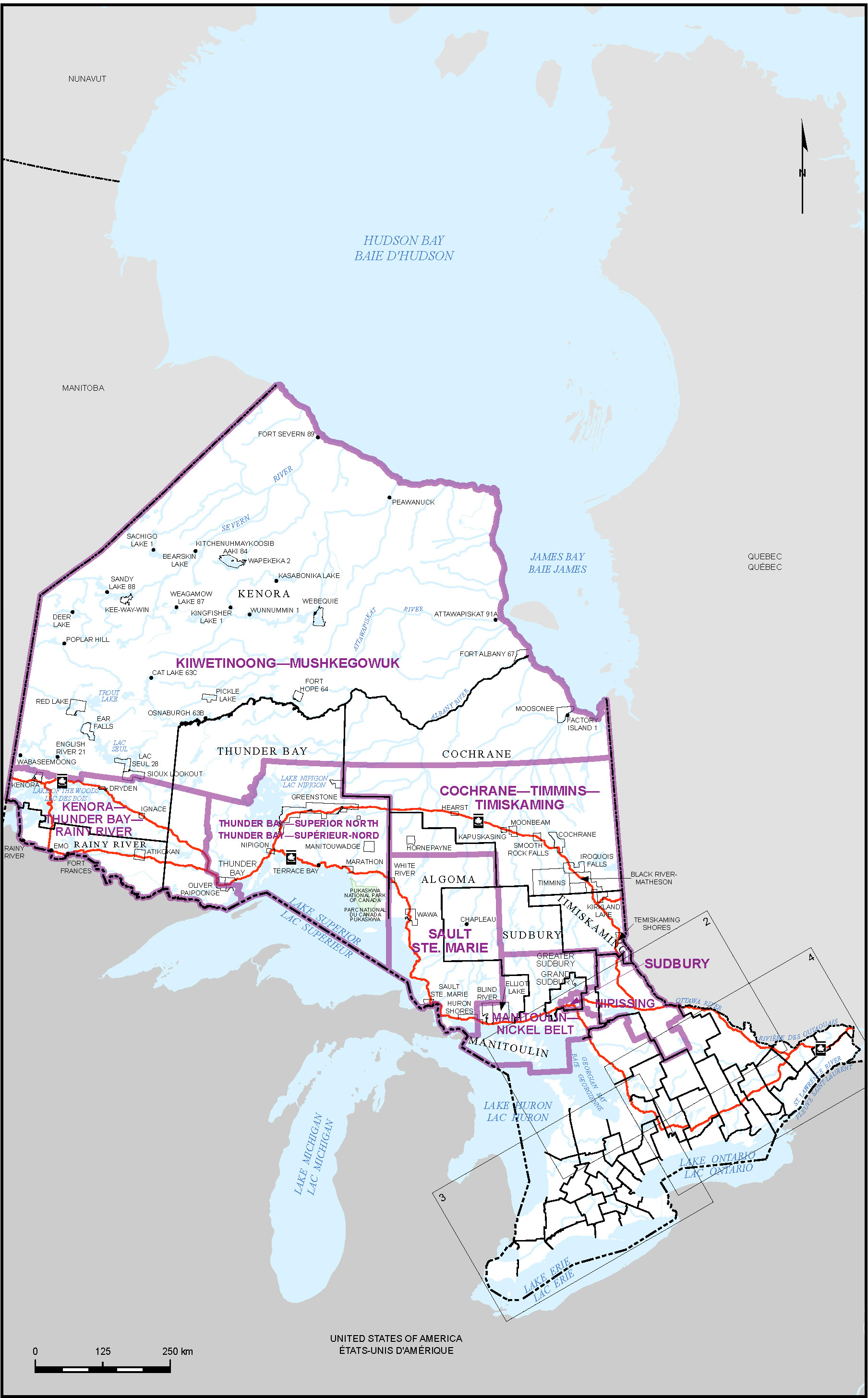 Map of province of Ontario (Map&nbsp;1)
