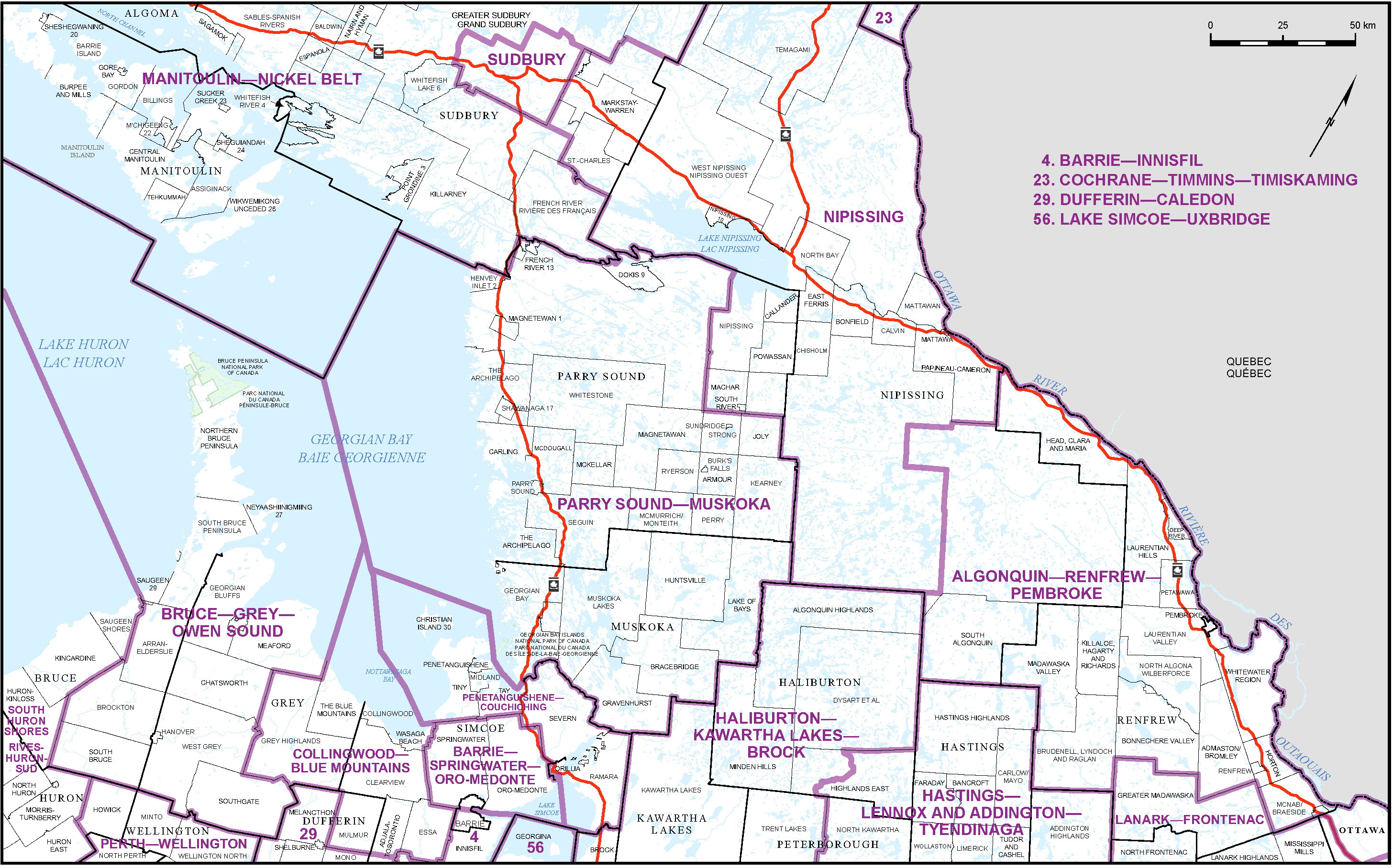 Map of Central Ontario (Map&nbsp;2)