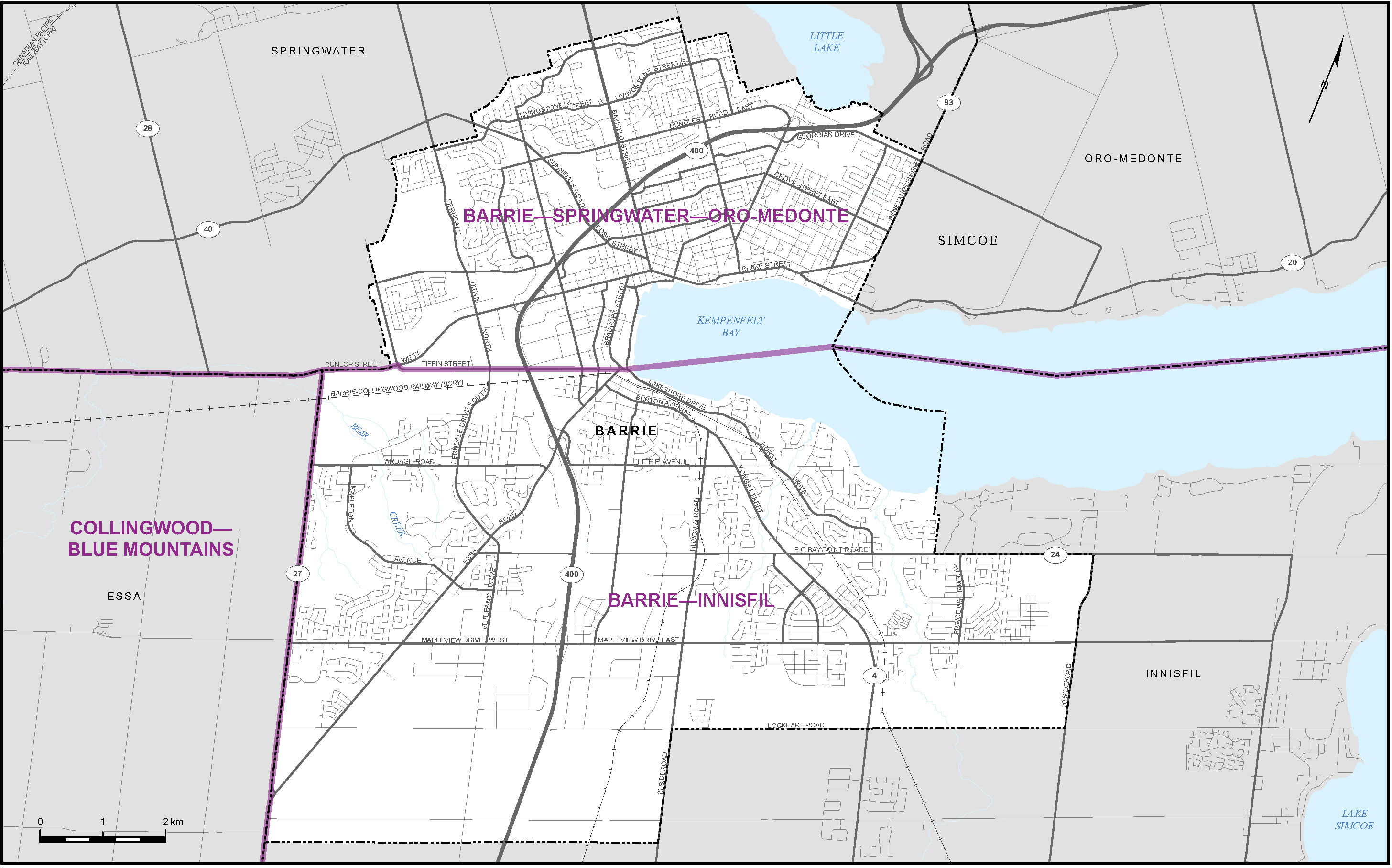 Map of City of Barrie (Map&nbsp;5)