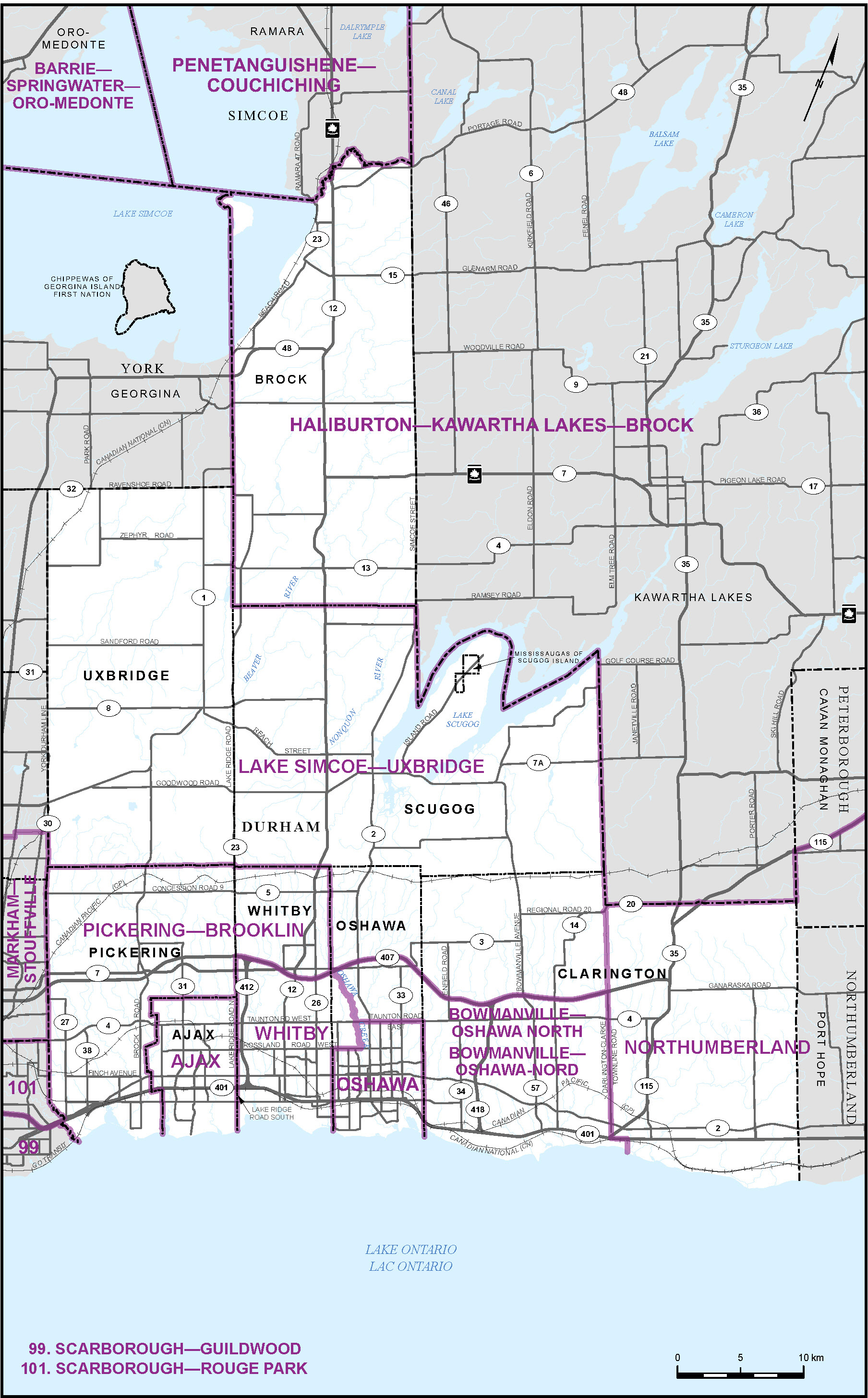Map of Regional Municipality of Durham (part) (Map&nbsp;9)