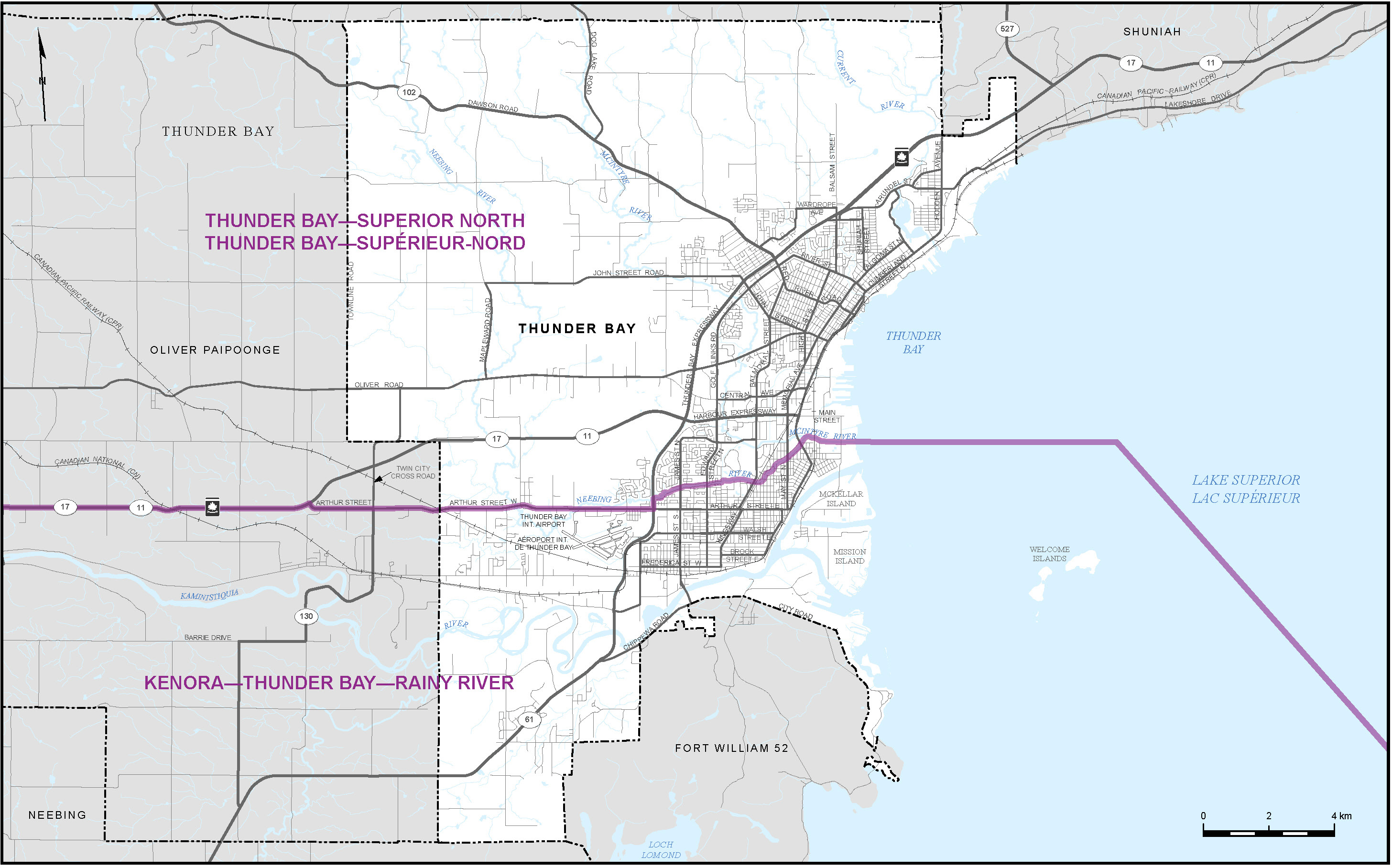 Map of City of Thunder Bay (Map&nbsp;19)