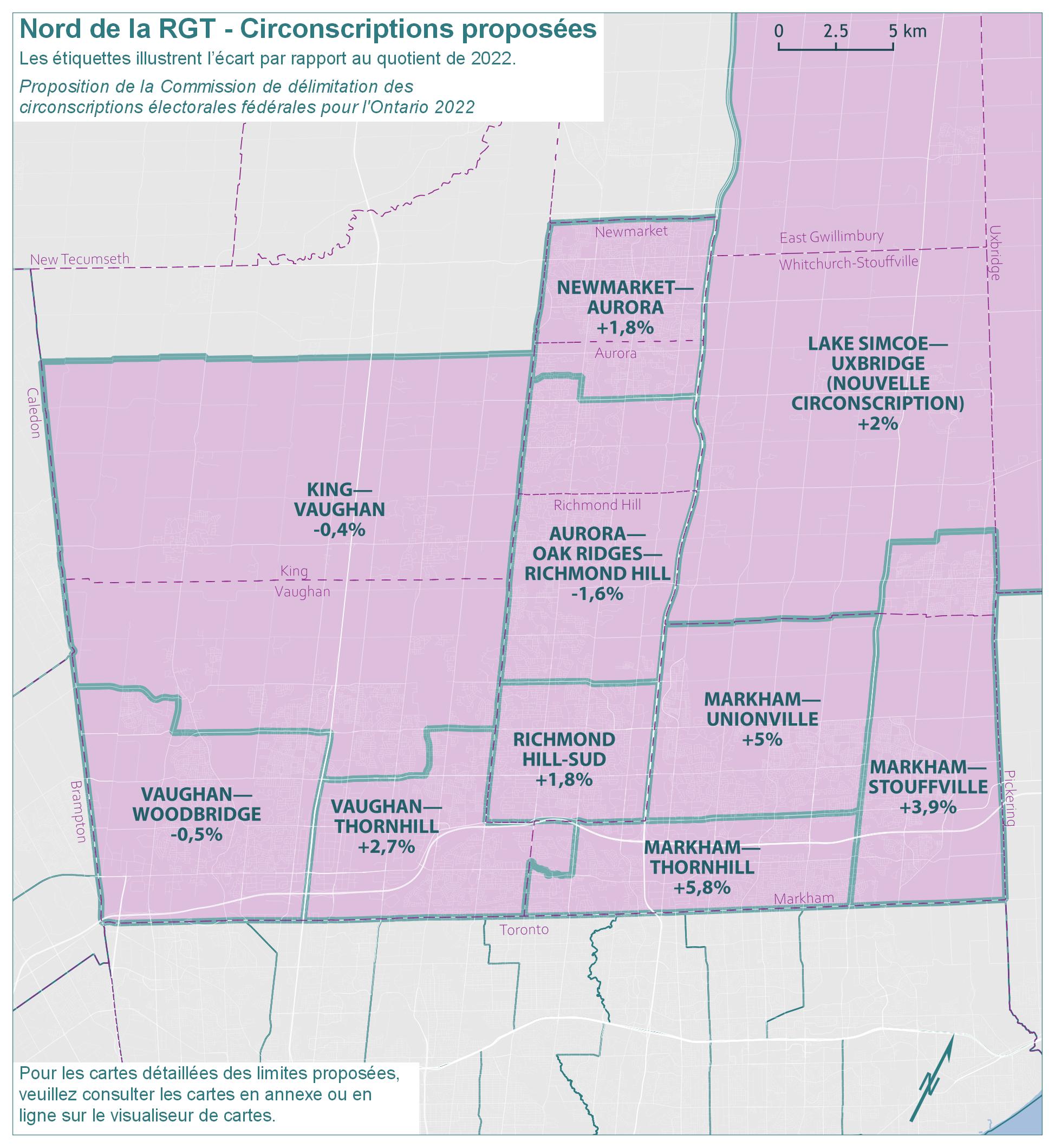 Nord de la RGT &ndash; Circonscriptions propos&eacute;es
