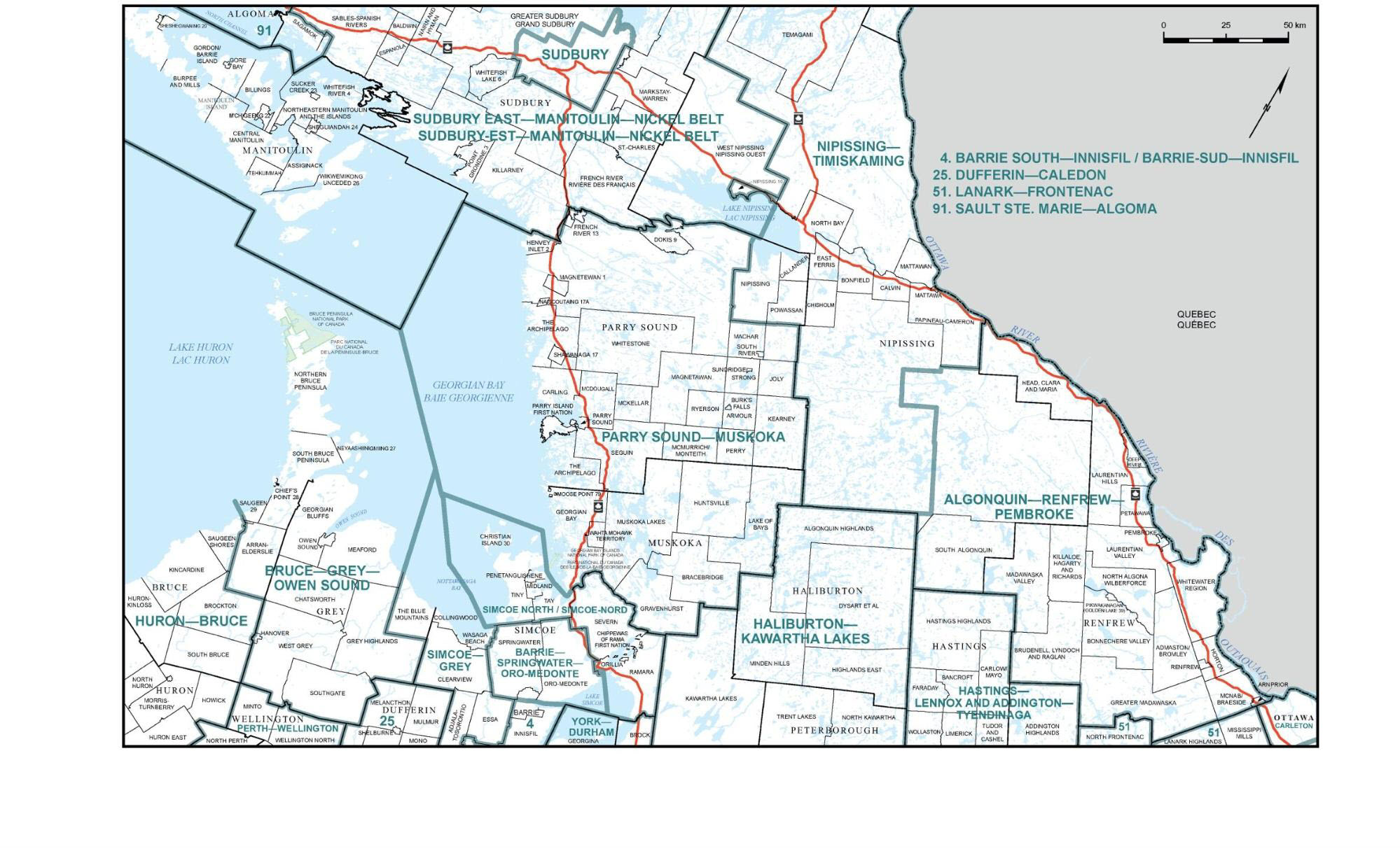 Map of Southern Ontario (part&nbsp;A)&nbsp;(Map&nbsp;2)