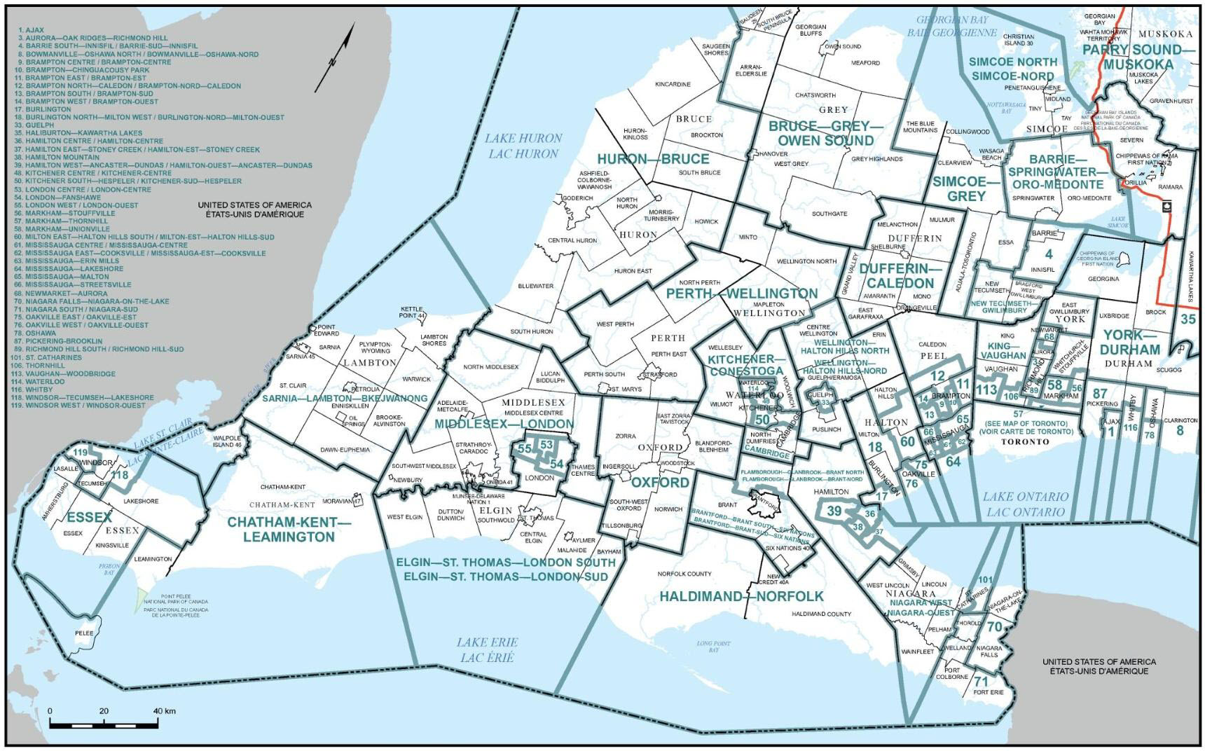 Map of Southern Ontario (part&nbsp;B)&nbsp;(Map&nbsp;3)