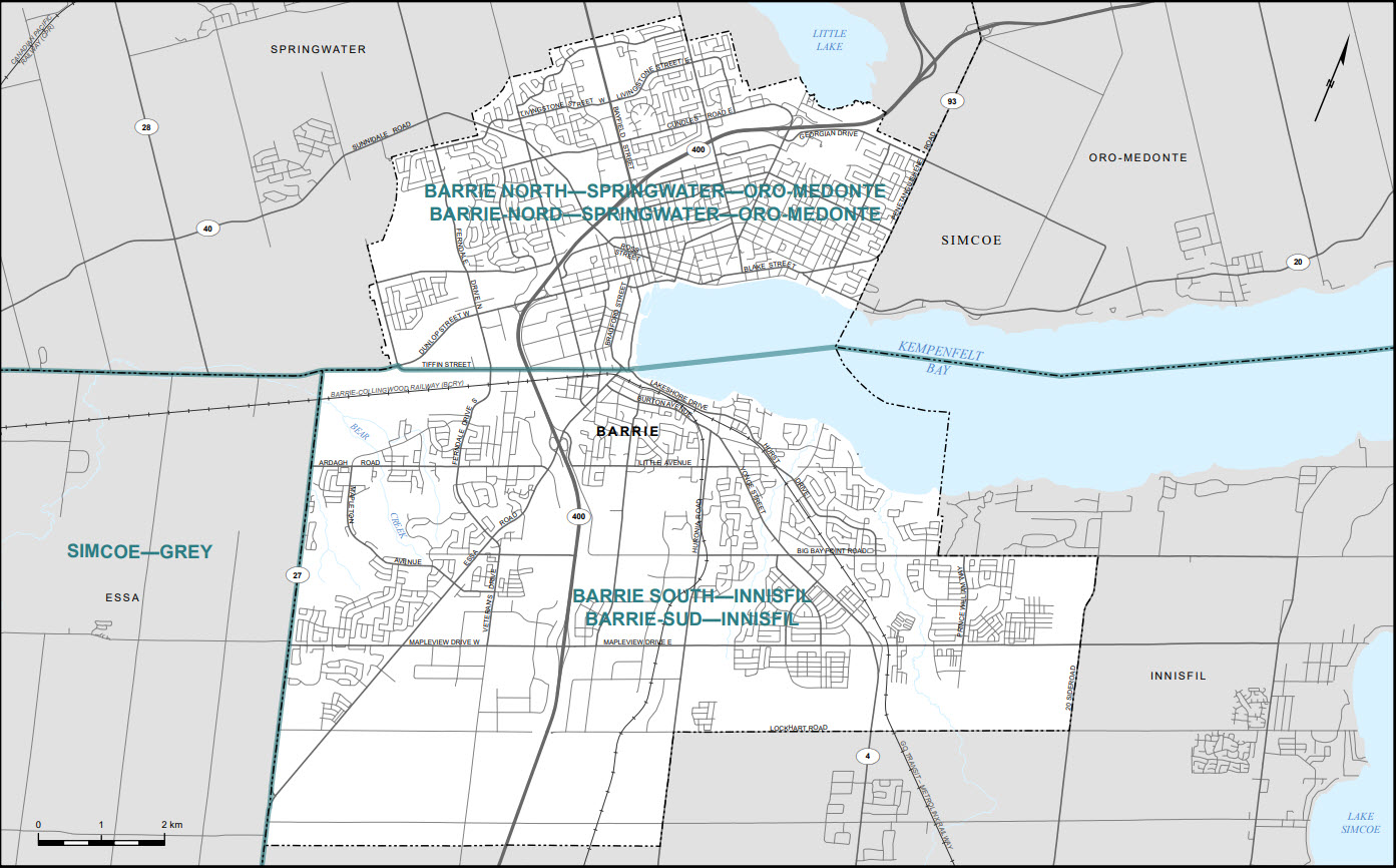 Map of City of Barrie (Map&nbsp;5)