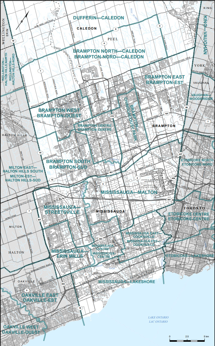 Map of Regional Municipality of Peel - part (Map&nbsp;16)