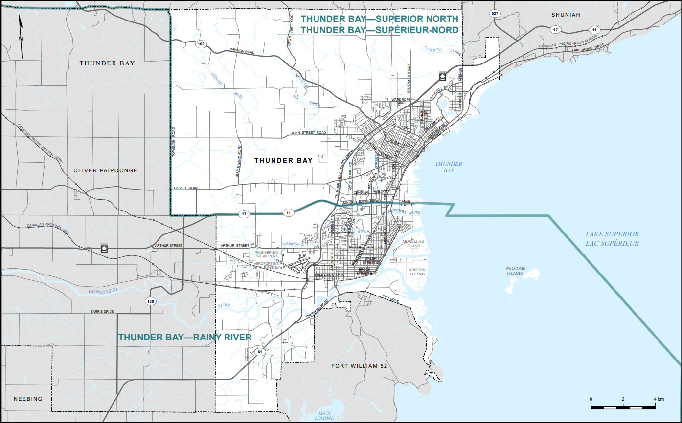 Map of City of Thunder Bay (Map&nbsp;18)