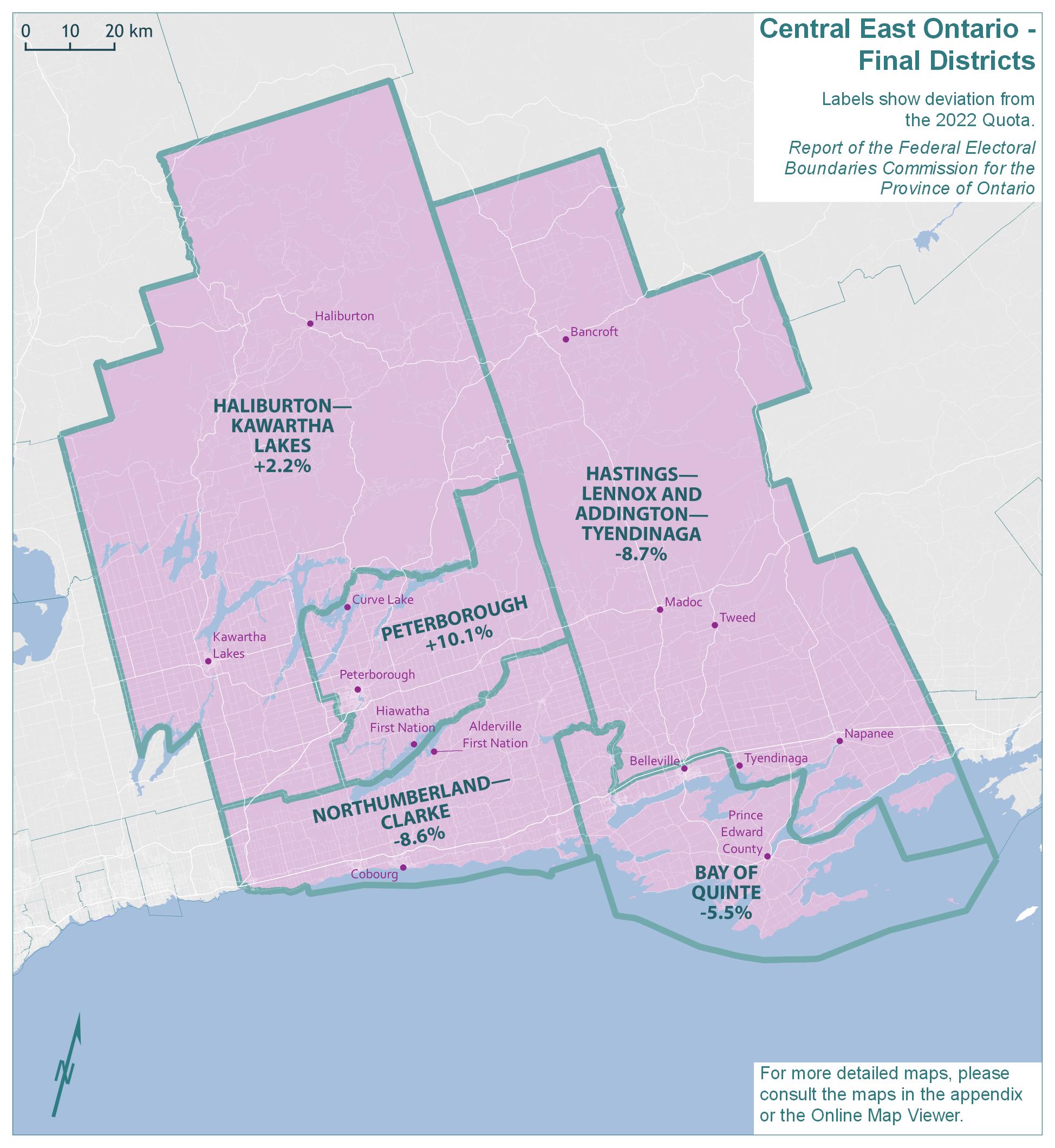 Central East Ontario - Final Districts