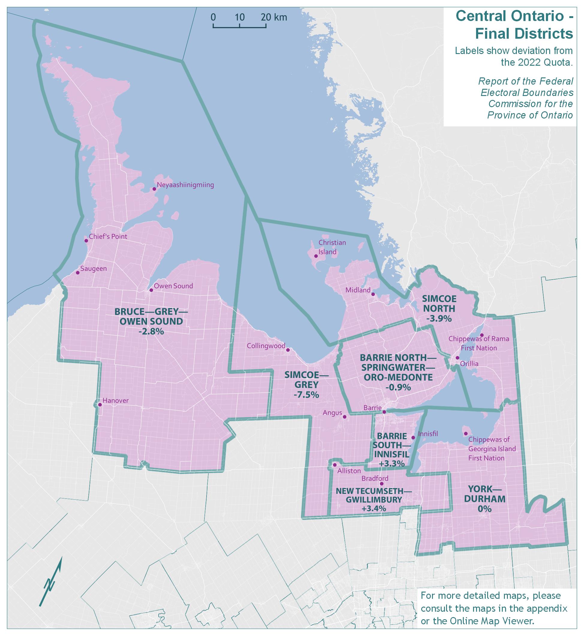 Central Ontario - Final Districts