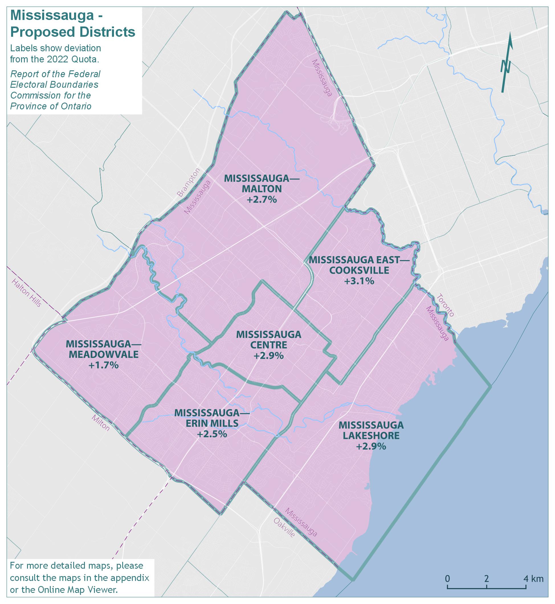 Mississauga - Proposed Districts