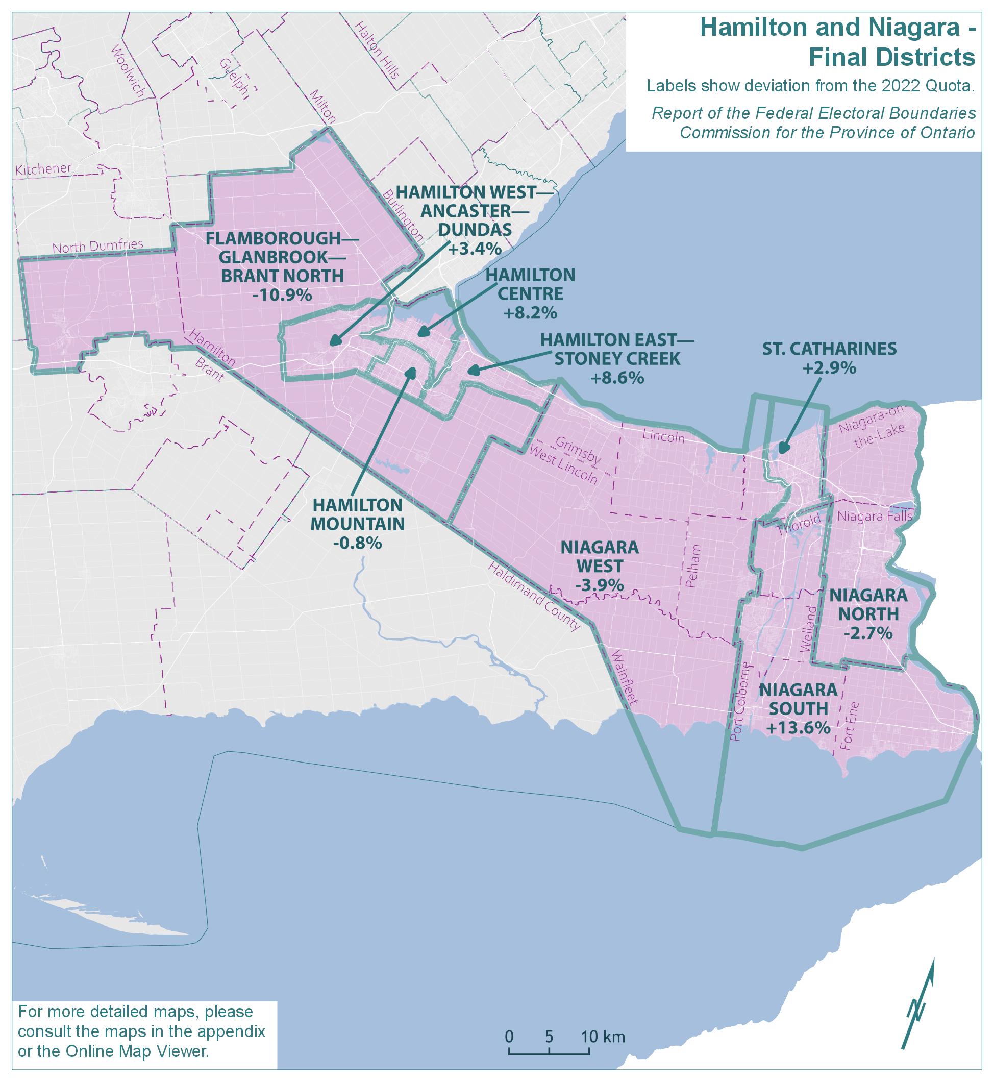 Hamilton and Niagara - Final Districts