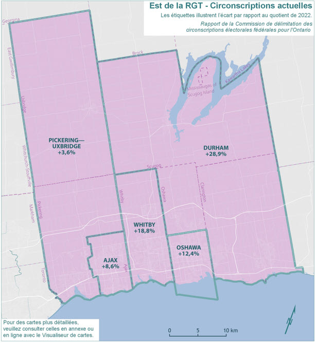 Est de la RGT - Circonscriptions actuelles