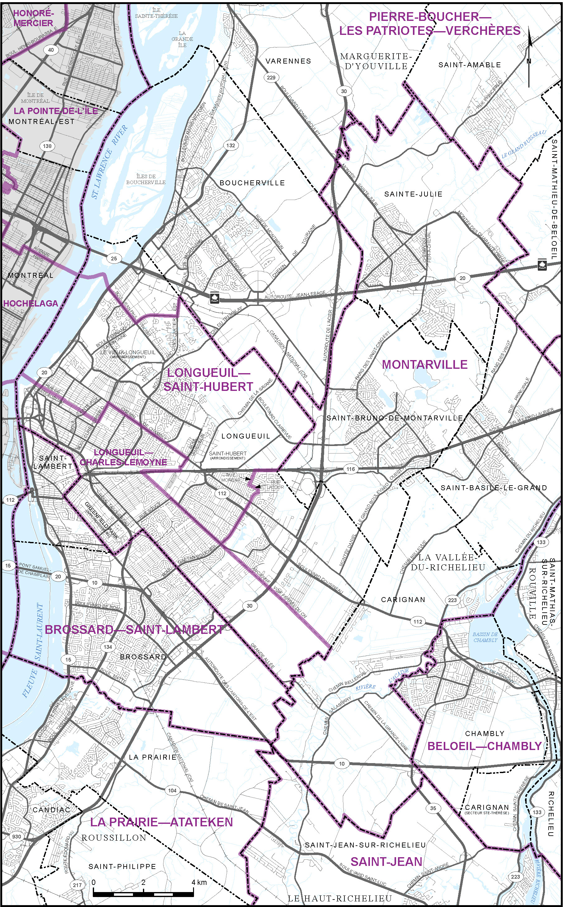 Map of City of Longueuil and Vicinity (Map&nbsp;10)