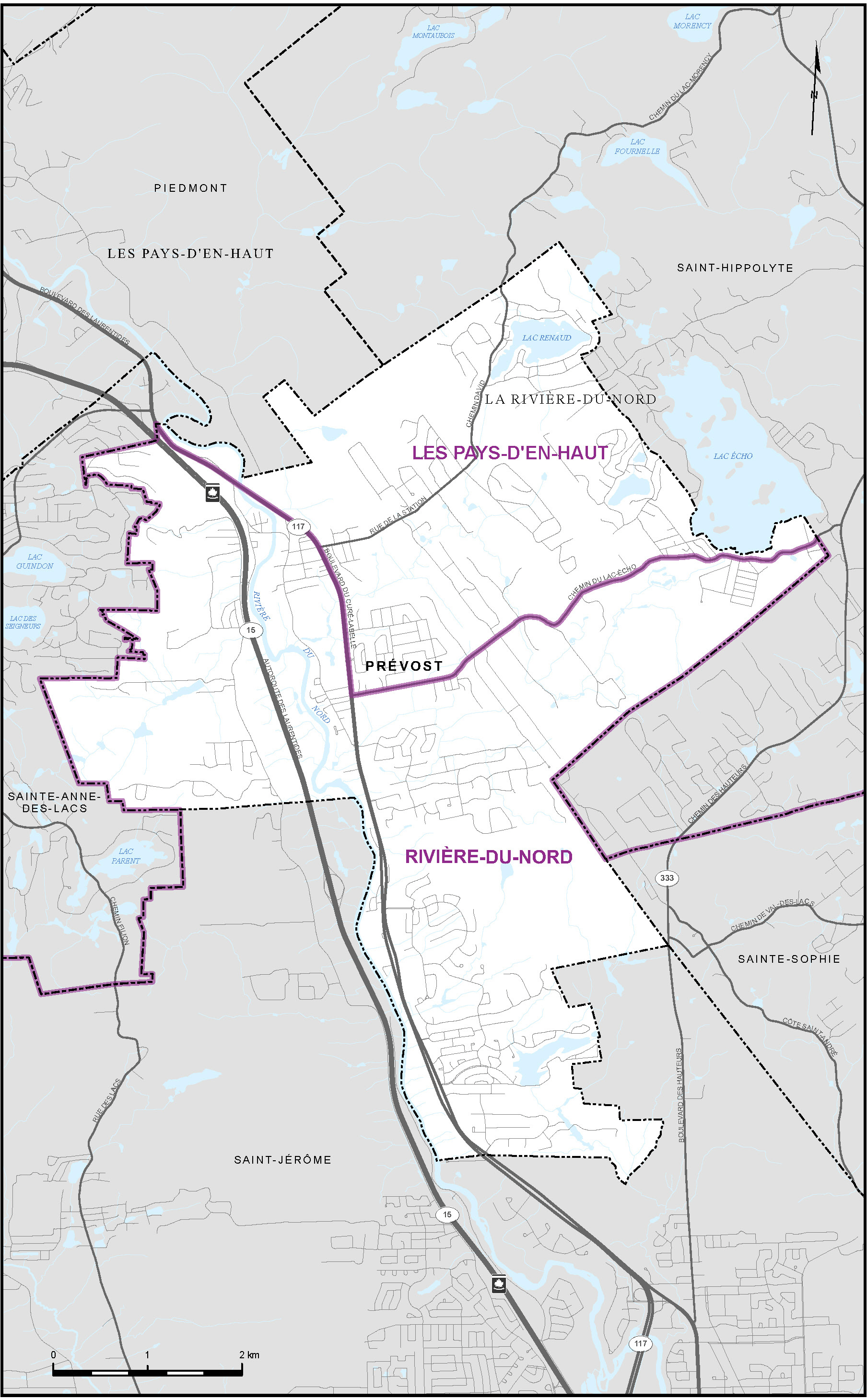 Map of City of Pr&eacute;vost (Map&nbsp;13)