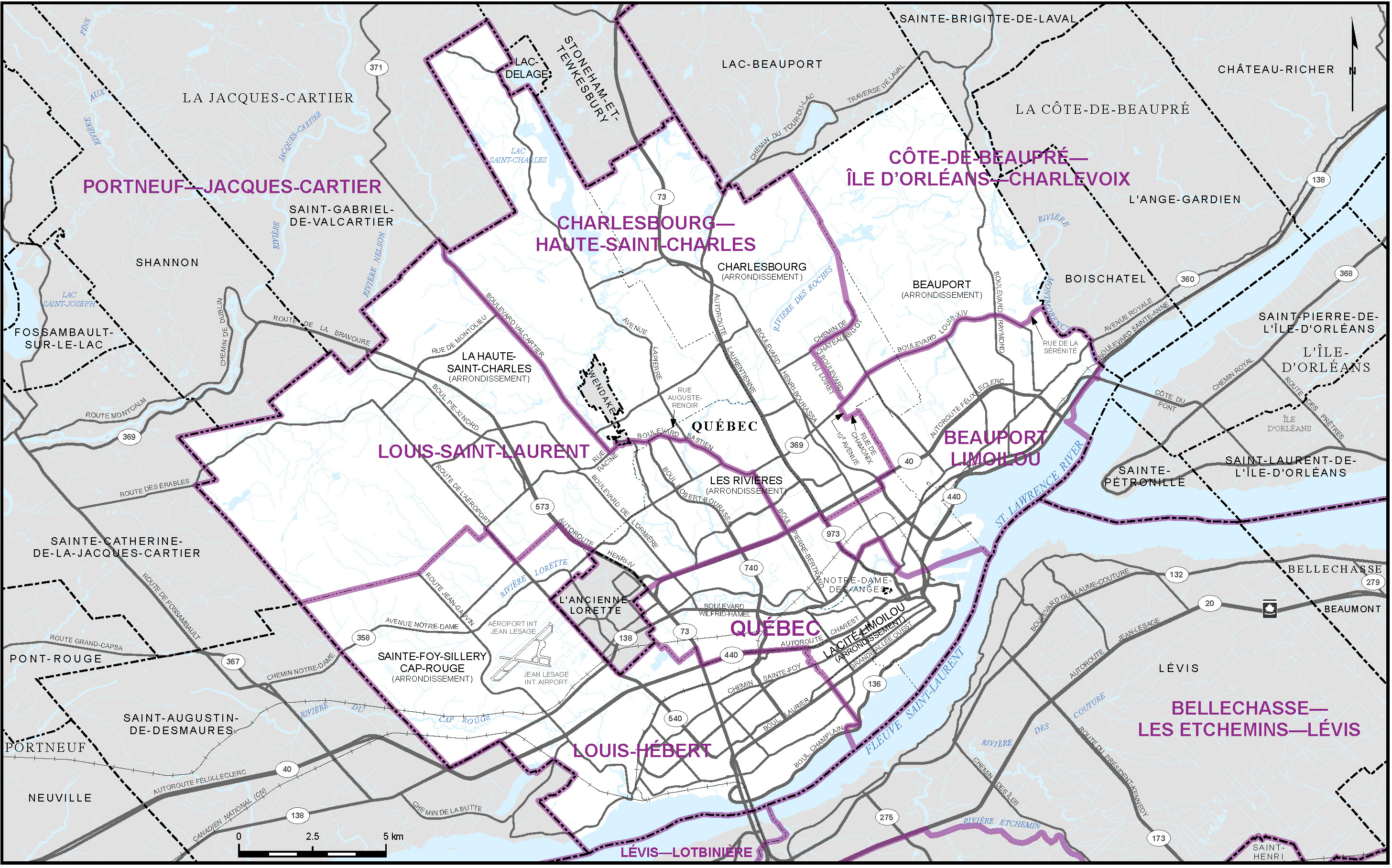 Map of City of Qu&eacute;bec (Map&nbsp;14)