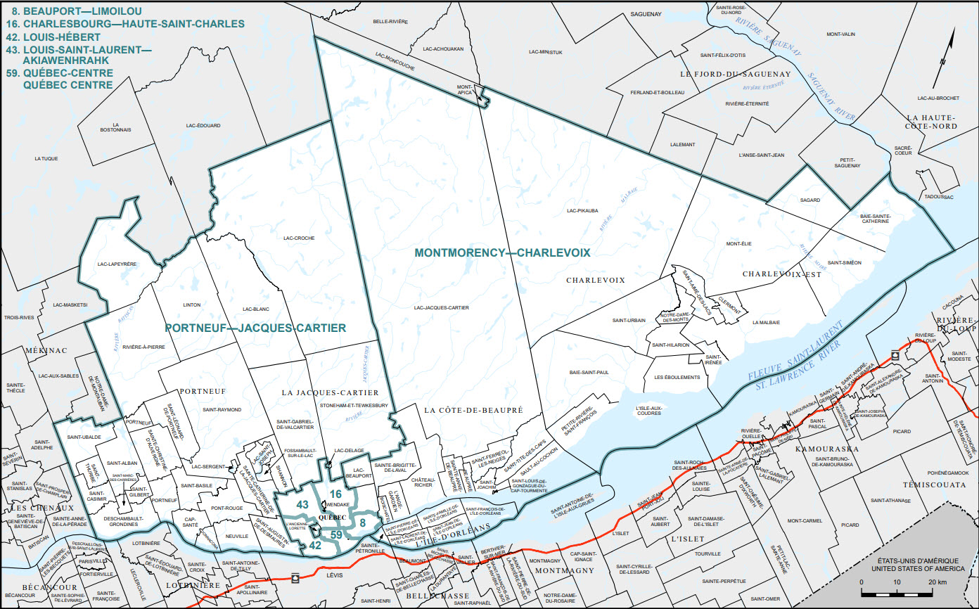 Map of City of Qu&eacute;bec and Vicinity (Map&nbsp;4)