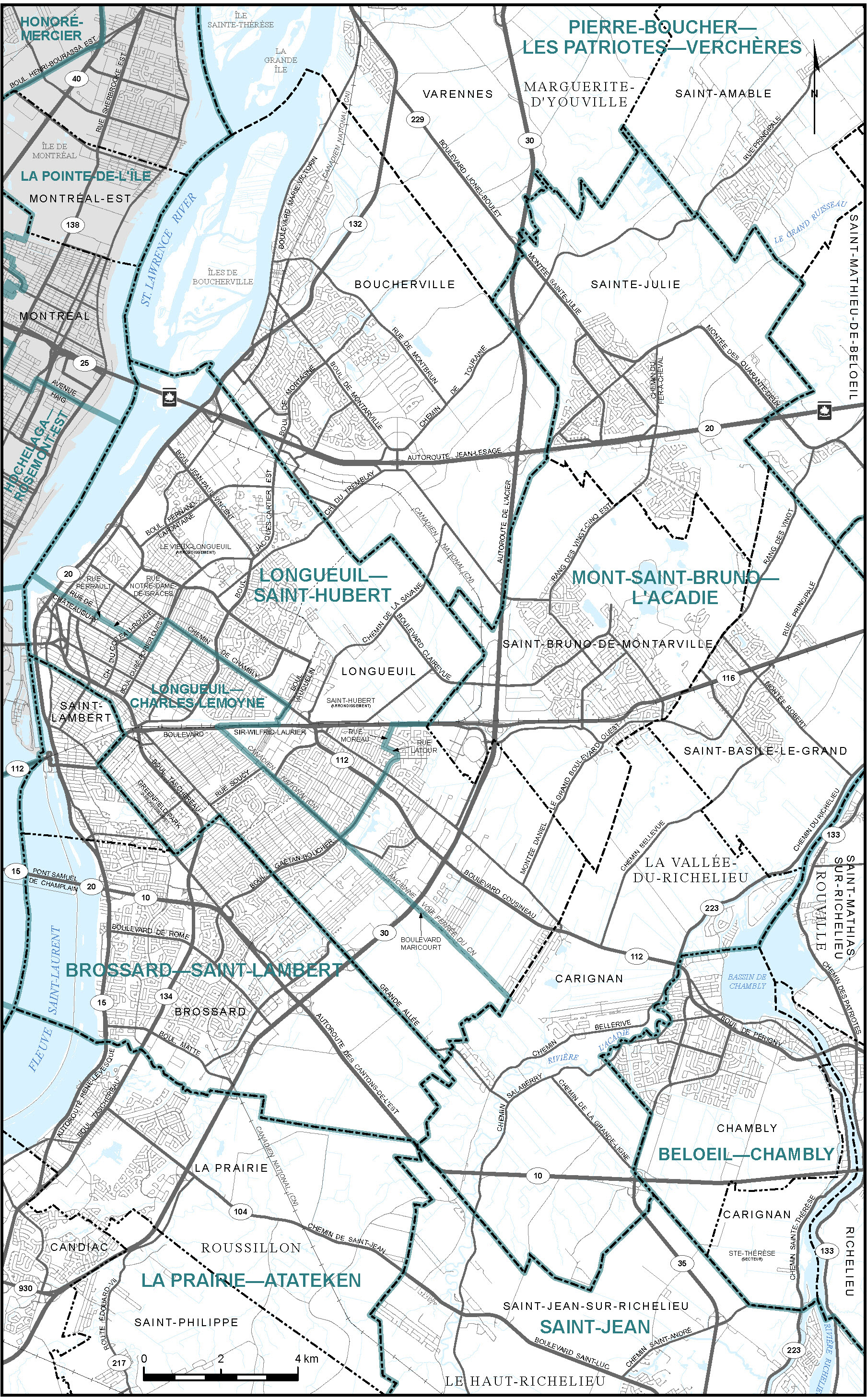 Map of City of Longueuil and Vicinity (Map&nbsp;13)